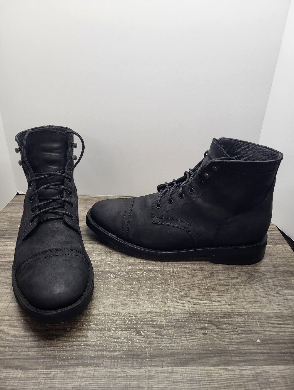 Thursday Boot Company Captain Black Matte Leather Boots Men’s Size 10.5
